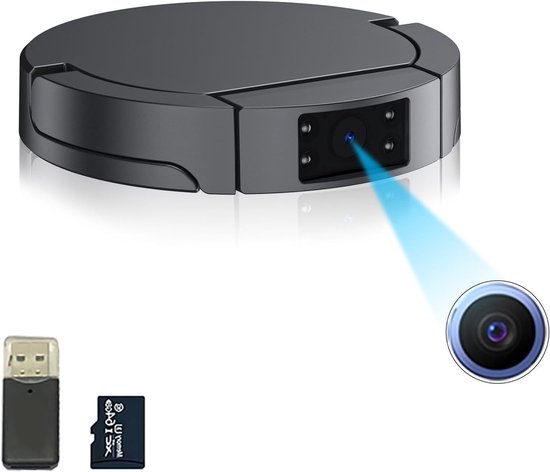 Mini Camera - Verborgen Camera - Beveiliging Thuis - Zonder Wifi - 64GB Geheugen - Zwart