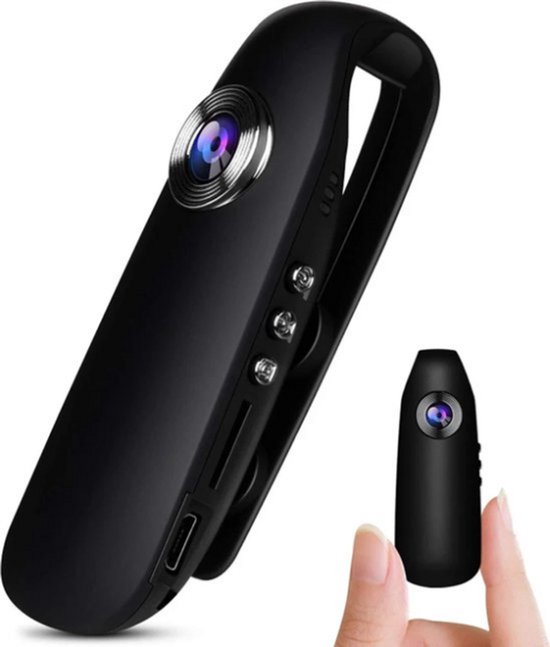 Mini Camera Video en Audio Opname – Draagbare Fiets Video Recorder, Motion Activeren, Pocket Body Cam, Loop Opname, Mini Camcorder, Beveiligingscamera, HD Camera, Camera voor Buiten van Merkloos