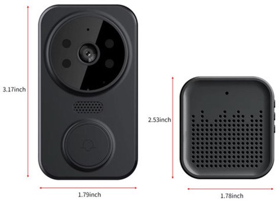 Mini Doorbell - Smart Visiual Doorbell - Camera - Voordeurbel - Bel - Deurbel van MINI