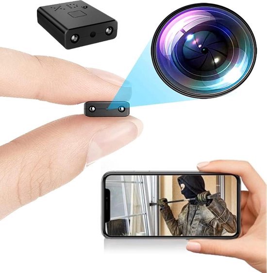 Mini Draadloze Beveiligingscamera - 1080p HD - Geschikt voor binnen en buiten - 1 stuk van Merkloos