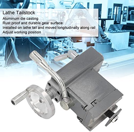 Mini draaibank losse kop, verstelbare multifunctionele MT2 tailstock live center, professionele live draai centrum draaibank onderdelen accessoires voor hout en metaal draaibank CNC werk van Merkloos