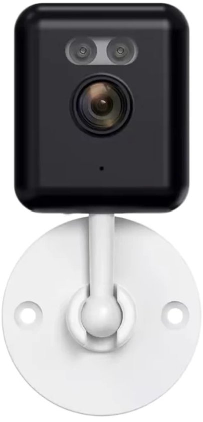 Mini kubus camera op statief. 2MP, geheugenkaart slot, Werkt op de Tuya en Smartlife app. van Merkloos