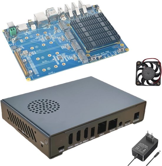 Mini NAS-platform tot 8K video met 16GB RAM en PCIe3.0 aansluitingen