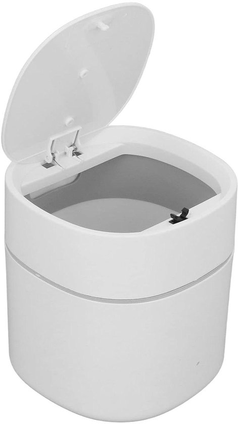 Mini-prullenbak met één druk op de knop - Gemakkelijk schoon te maken - Multifunctioneel voor dressoirs, werkbladen, salontafels, keuken, woonkamer, slaapkamer van Merkloos