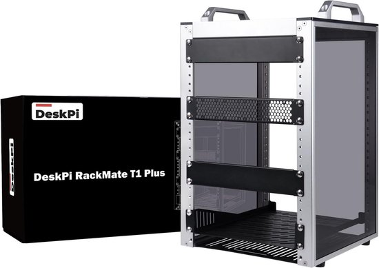 Mini Serverkast 8U 10 Inch Rack met Plank voor NAS en Netwerkapparatuur van Merkloos