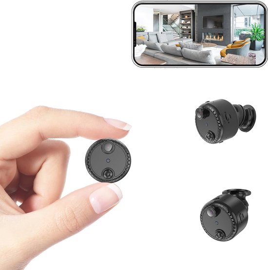 Mini Spy Camera 4K Draadloze Wifi - Compacte Nanny Cam met Bewegingsdetectie en Nachtzicht van MINI