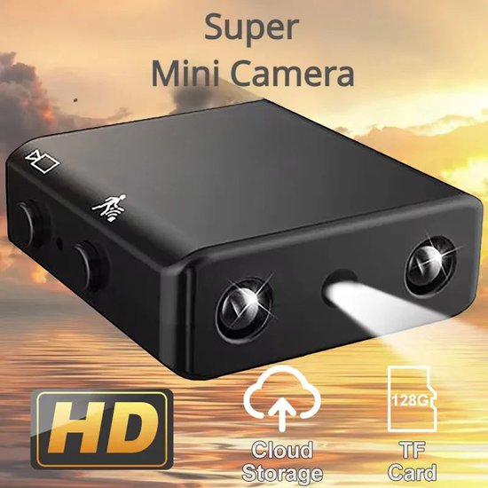 Mini Verborgen Camera met WiFi - Full HD 1080P Nachtzicht Beveiligingscamera met IR-CUT - Draadloze Spycam, Bewegingsdetectie, IP Camera en Videorecorder voor Thuis en Kantoor van Merkloos