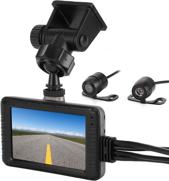 Motorfiets Camera - Motor DVR - Veilig Rijden - Automatische Opname - 12 Inch Scherm - popular