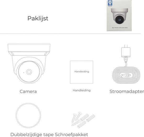 Narvie 2K Beveiligingscamera - met 3MP Resolutie en IR Nachtzicht van NARVIE