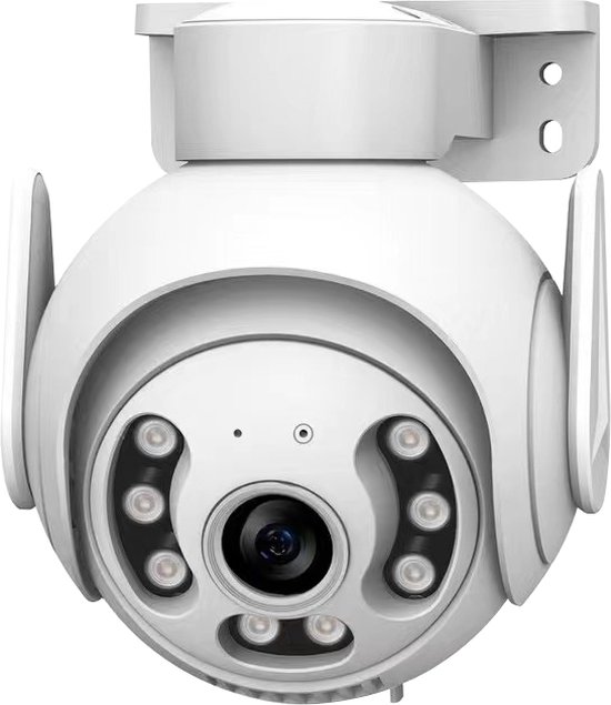 Narvie - C25 Dome Camera wit Bewakingscamera voor buiten - draai- en kantelbaar - 1080P inclusief 32GB sd kaart van NARVIE