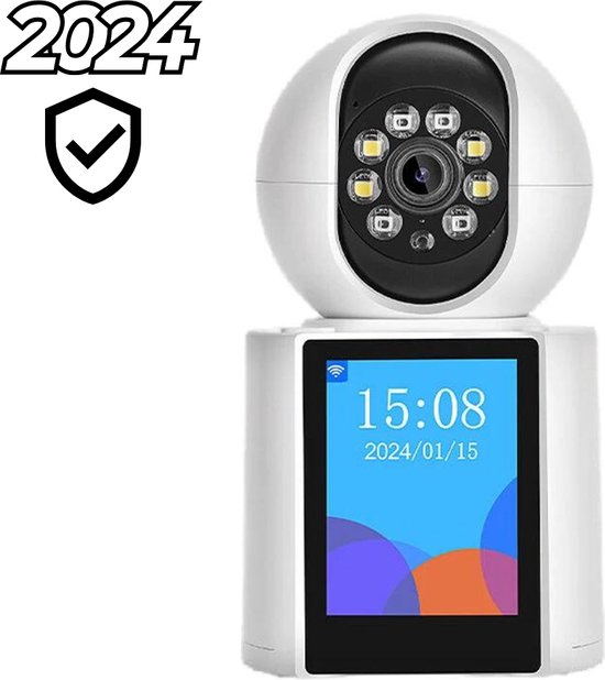 Narvie Smart WiFi IP Camera Indoor - 360° Draaibare Beveiligingscamera met Bewegingssensor - Binnenhuis Surveillance van NARVIE