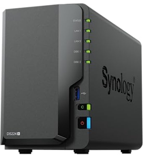 NAS 2 Bay Desktop met Quad-Core processor en 2GB RAM van Synology