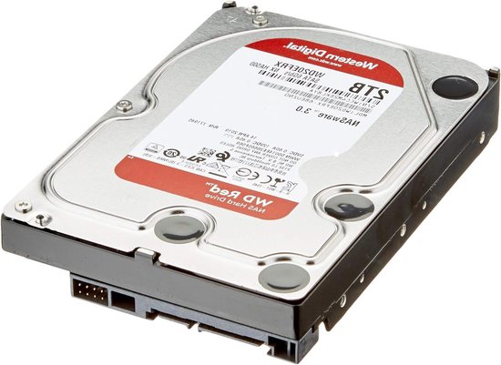 NAS Harde Schijf - Interne Schijf Opslag - Data Opslag - Ontworpen voor NAS - 2 TB - Rood