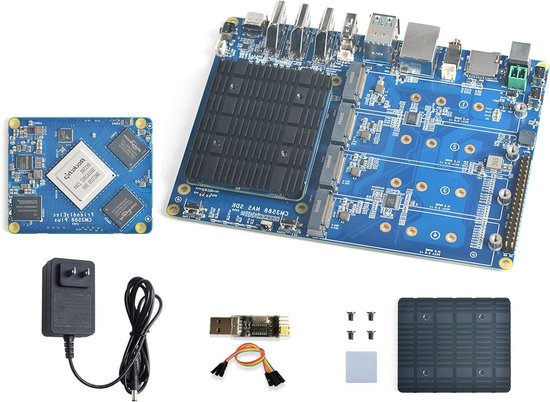 NAS Kit - Cloud Server - Thuisnetwerk Opslag - 4x NVMe SSD Ondersteuning - 16GB RAM - Zilver van Merkloos