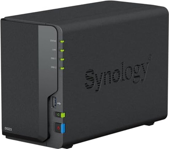 NAS server met 2 bays en RAID-ondersteuning - 2 GB RAM - Gigabit Ethernet - iSCSI van Merkloos