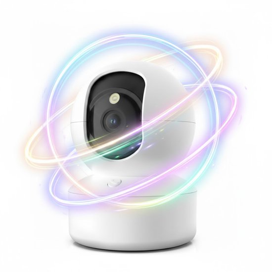 NBAP® Hondencamera - Huisdiercamera - Babyfoon met Camera en App - Baby Monitor - Full HD - Wit