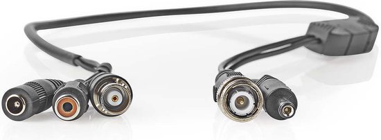 Nedis - Nedis CCTVMIC10BK Microfoon Voor Cctv-beveiligingscamera Bnc + Dc Naar Bnc + Dc + Rca - 30 Dagen Niet Goed Geld Terug van Nedis