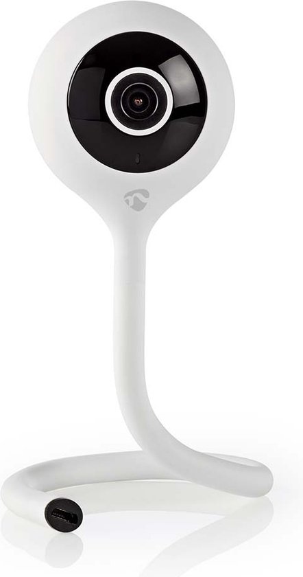 Nedis SmartLife Camera voor Binnen - Wi-Fi - Full HD 1080p - Cloud Opslag (optioneel) / microSD (niet inbegrepen) - Met bewegingssensor - Nachtzicht - Wit van Nedis