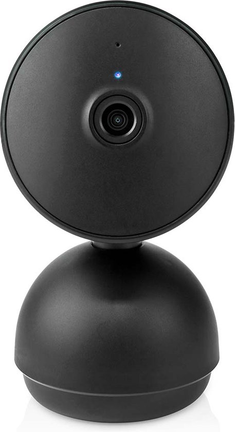 Nedis SmartLife Camera voor Binnen - Wi-Fi - Full HD 1080p - Pan tilt - Cloud Opslag (optioneel) / microSD (niet inbegrepen) / Onvif - Met bewegingssensor - Nachtzicht - Zwart van Nedis