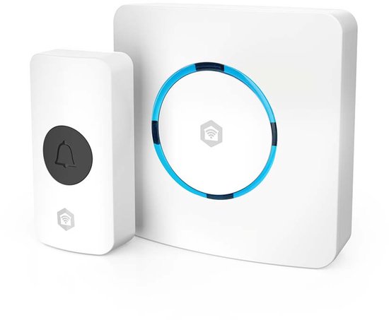 Nedis SmartLife Deurbelset - Draadloze Deurbel met Gong - Plug In - Wit van Merkloos