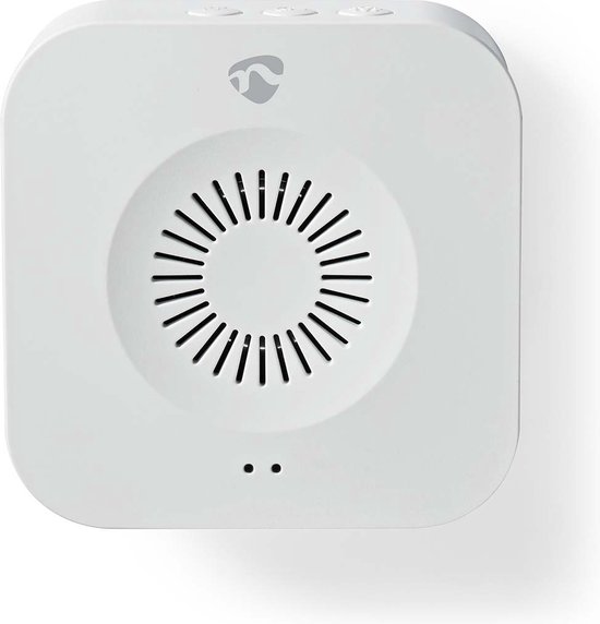Nedis SmartLife Gong - RF, frequentie 433 MHz - Accessoire voor: WIFICDP10GY / WIFICDP30WT / WIFICDP40CWT - Batterij Gevoed / USB Gevoed - 4 Melodiën - 4.5 V DC / 5 V DC - Instelbaar volume - Wit