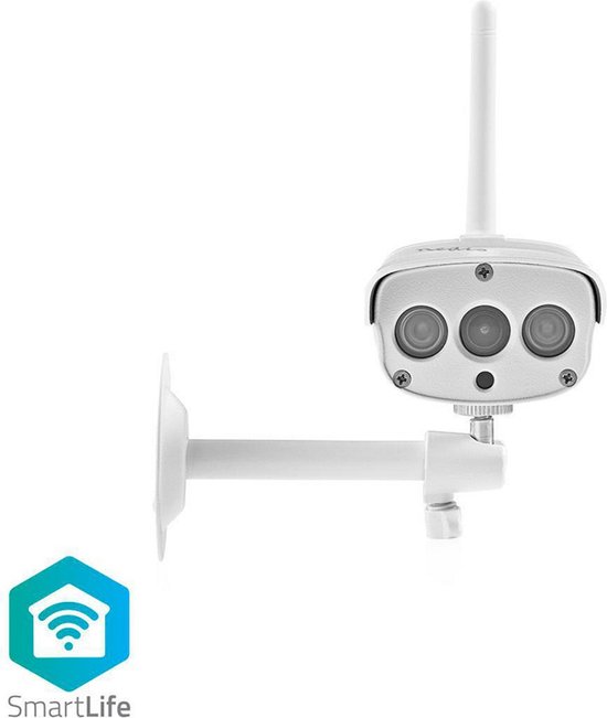 Nedis WIFICO030CWT Wifi Smart Ip-camera Full-hd 1080p Outdoor Waterdicht van Nedis