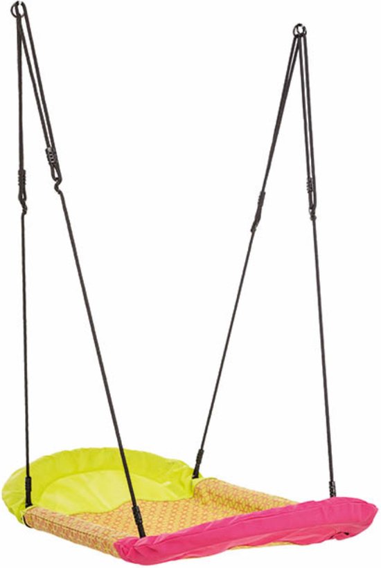 Nestschommel lig schommel Grandoh multi color BR touw van NeS