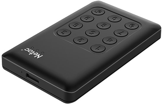 Netac K390 1TB External Hard Disk Black van Merkloos