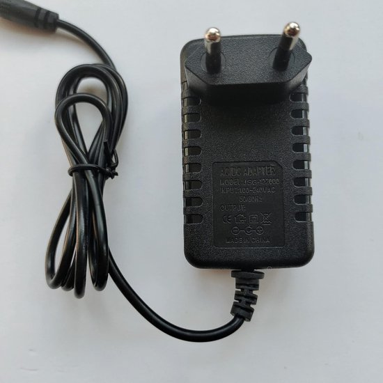 Netstroom Adapter - Stroomvoorziening - Externe Harde Schijf - Universele Spanning - 12V - Zwart