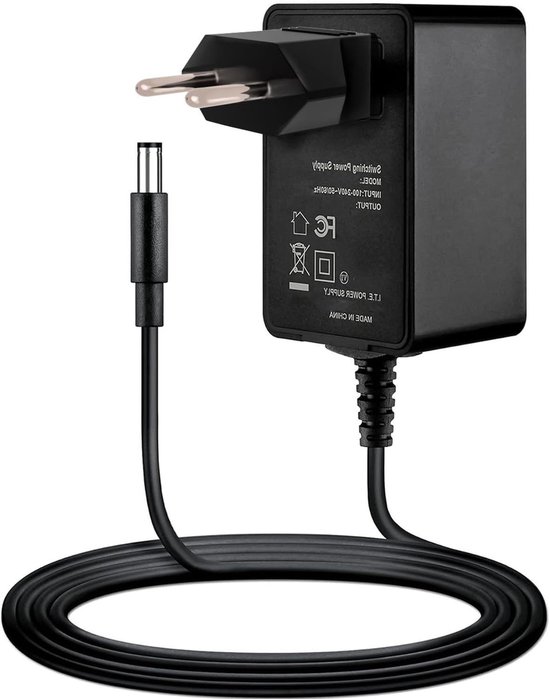 Netvoeding voor Externe Harde Schijf - Adapter Oplader - Data Opslag - Compact en Lichtgewicht - Universeel - Zwart