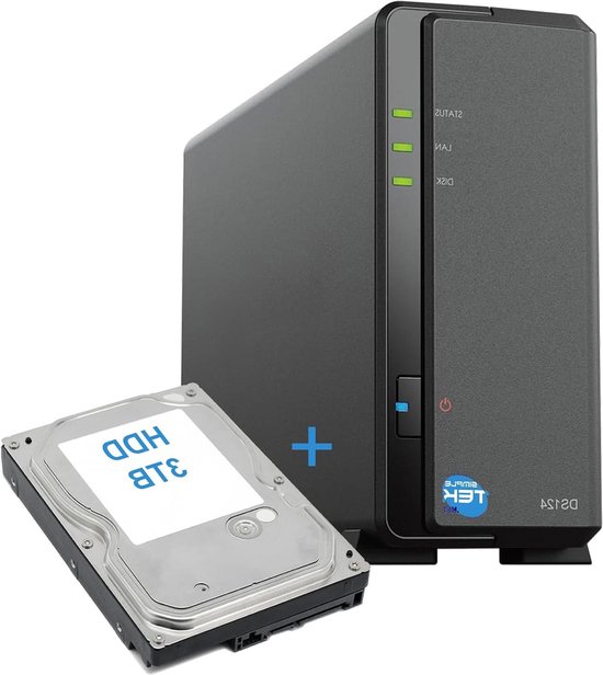Netwerk Opslag - NAS Apparaat - Bestanden Delen - Quad-core Processor - 1 TB Opslag - Zwart