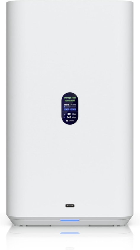 Netwerk Opslag - NAS Apparaat - Centraal Bestanden - Dubbele HDD Bay - 22.37 x 12.9 cm - Wit