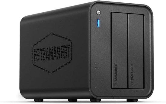 Netwerk Opslag - NAS Server - Thuisgebruik Multimedia - Intel Quad-Core - 2-Bay 60TB - Zwart