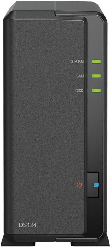 Netwerk Opslag - Privé Cloud - Centraal Gegevensbeheer - Compact 1-Bay Ontwerp - 2TB Inclusief - Zwart