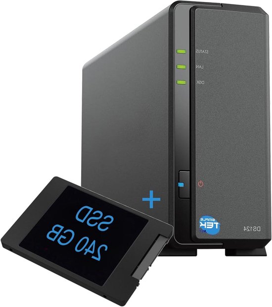 Netwerk Opslagapparaat - NAS Systeem - Data Opslag Thuis - Quad-core Processor - 240 GB SSD - Zwart