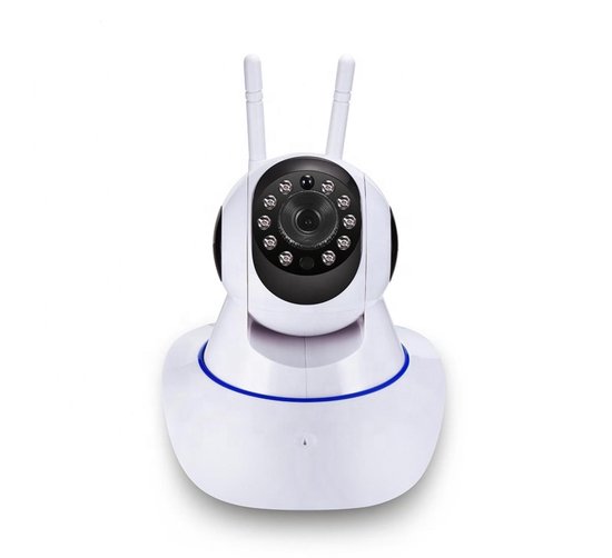 Nieuw!! 123WiFiCamera Indoor 2 IP Camera 2 Megapixel 1080P  360° Roterende Beveiligingscamera - Bewegingssensor, Infrarood Functie & Two-way Audio - Gebruiksvriendelijke App van 123WiFiCamera