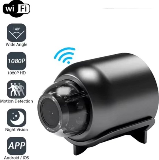 Nieuwe Mini HD 1080P Draadloze Wifi Beveiligingscamera met Cyclus Opname - Voor Buiten, Kamperen, Thuisgebruik Beschermhoes, Beveiligingscamera Draadloos van Merkloos