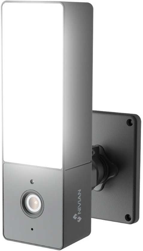 Nivian IPC-L1 - Full HD wifi beveiligingscamera met buitenlamp - Full color nachtzicht - Twee-weg audio - Smart Home compatibel van Nivian