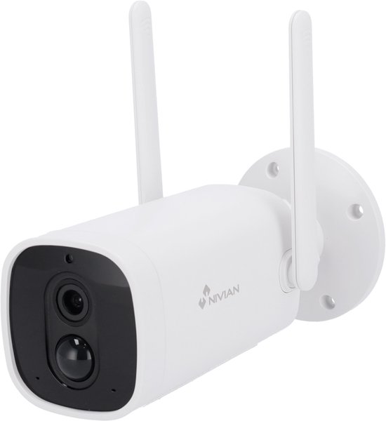 Nivian NVS-IPC-06-BAT outdoor camera - accu camera - wifi camera - beveiligingscamera - camera beveiliging draadloos wifi - 10400mah