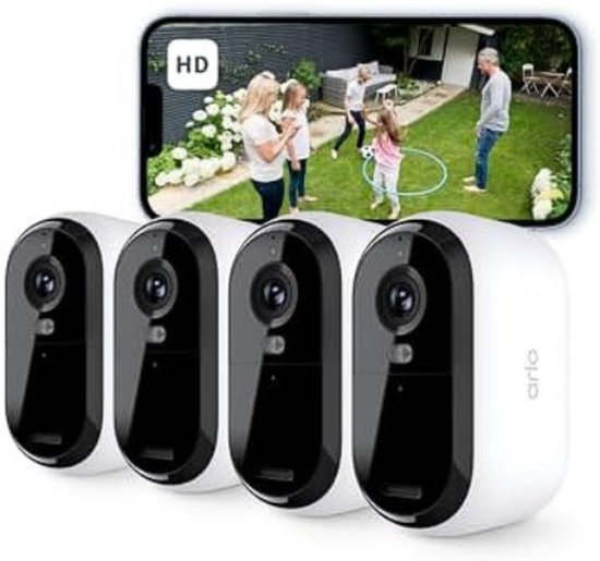 N.lux - 4 Beveiligings cameras / Buiten / Draadloos / Wifi / Beveiligingscamera set van N.lux