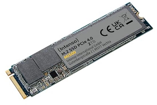 NVMe M.2 interne SSD 2TB, PCIe 4.0 Solid State Drive met 5300 MB/s Lezen en 4500 MB/s Schrijven