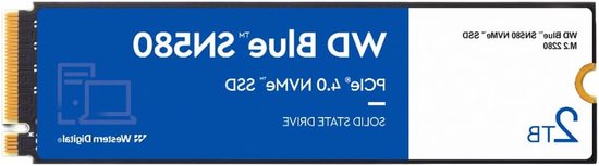 NVMe SSD - Interne Harde Schijf - Sneller Werken - PCIe Gen 4.0 - 2 TB - Blauw