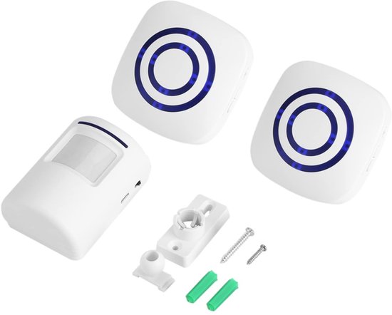 OmGoods - Dailygoody - Draadloze Deurbel - Bewegingssensor - 38 Melodieën en LED Indicatoren - Geschikt voor Buiten - Draadloze installaties - Voor extra veilig...