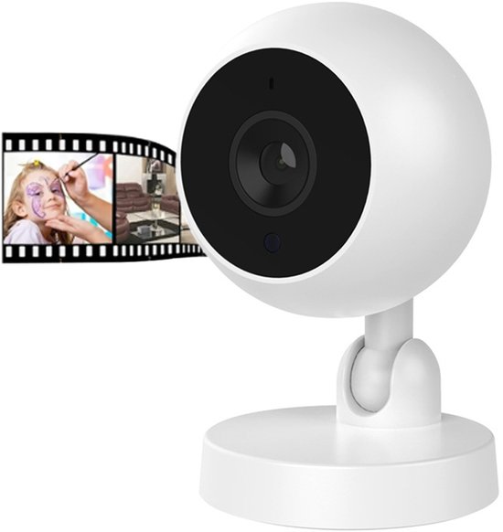 Oneay Beveiligingscamera, 1080p babyfoon, draaibare camera, wifi IP-camera met nachtzicht, tweewegsaudio, bewegingsdetectie, camera voor huisdieren (katten en honden) van Merkloos