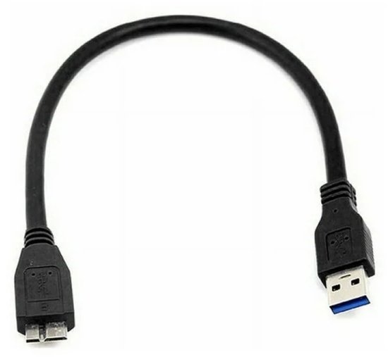 Oneay Draagbare harde schijfkabel met MicroUSB 3.0 B-interface, geschikt voor externe harde schijven van 2,5 inch met een capaciteit van 4 TB of minder, voor snelle lees- en overdrachtssnelheden. van Merkloos