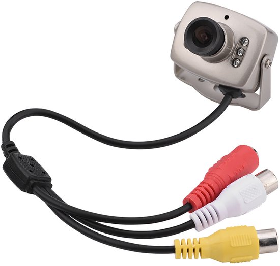 Oneay Mini camera, mini 6LED bedrade CMOS CCTV bewakingscamera met nachtzicht, digitale camera PAL/NTSC (PAL-systeem) van Merkloos
