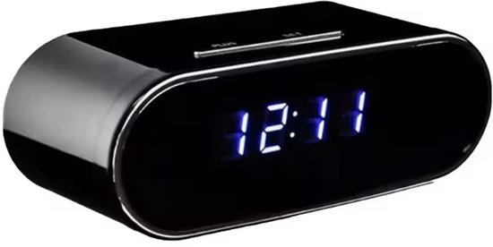 Onzichtbare camera in bureauklok 2MP met app en nachtzicht van Merkloos