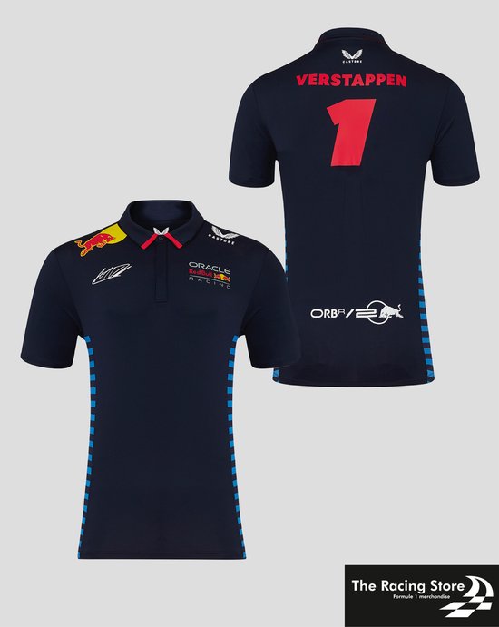 Oracle Red Bull Racing Max Verstappen Kids Polo 2024 JM (140-146) - MV1 van Oracle Red Bull Racing