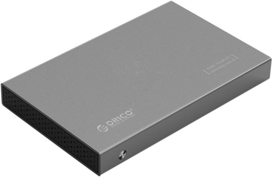 ORICO 2518S3 USB3.0 externe harde schijf opbergdoos voor 7 mm en 9,5 mm 2,5 inch SATA HDD / SSD (grijs)