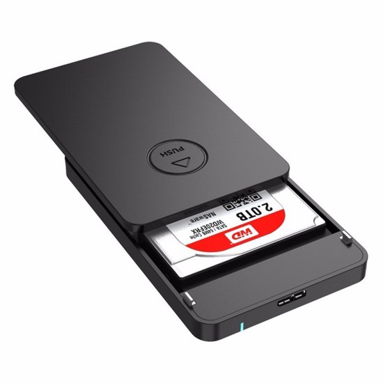 ORICO 2569S3 USB3.0 Micro-B externe harde schijf opbergdoos voor 9,5 mm 2,5 inch SATA HDD / SSD (zwart)